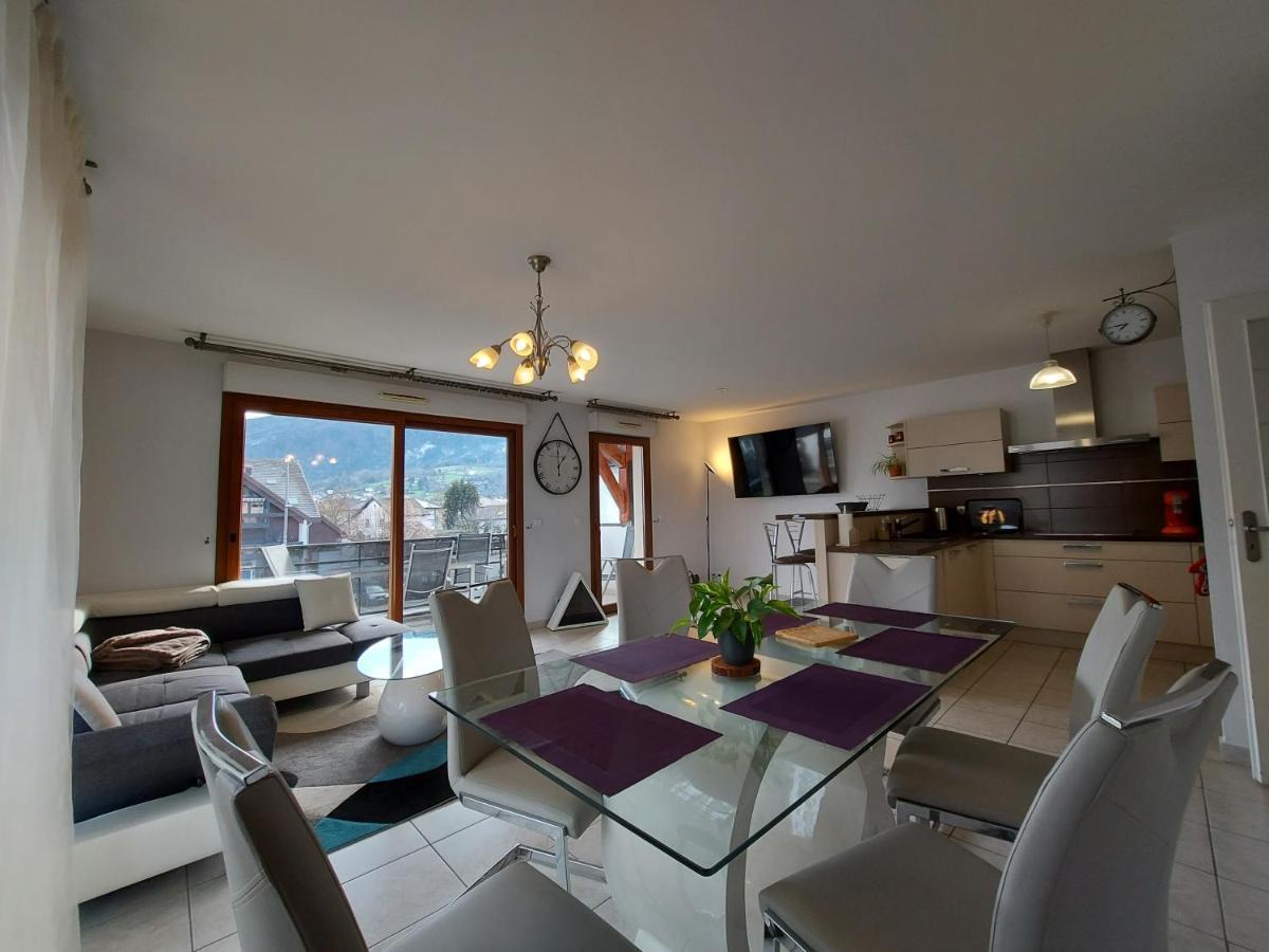 Au Coeur De St Jorioz, Spacieux Appartement Avec Terrasse Et Vue Montagne. Saint-Jorioz Buitenkant foto