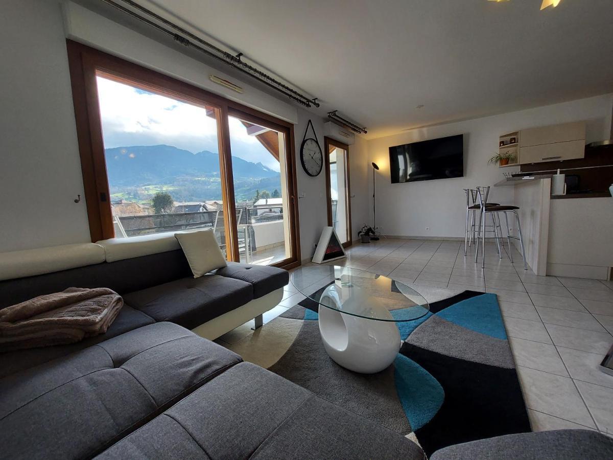 Au Coeur De St Jorioz, Spacieux Appartement Avec Terrasse Et Vue Montagne. Saint-Jorioz Buitenkant foto