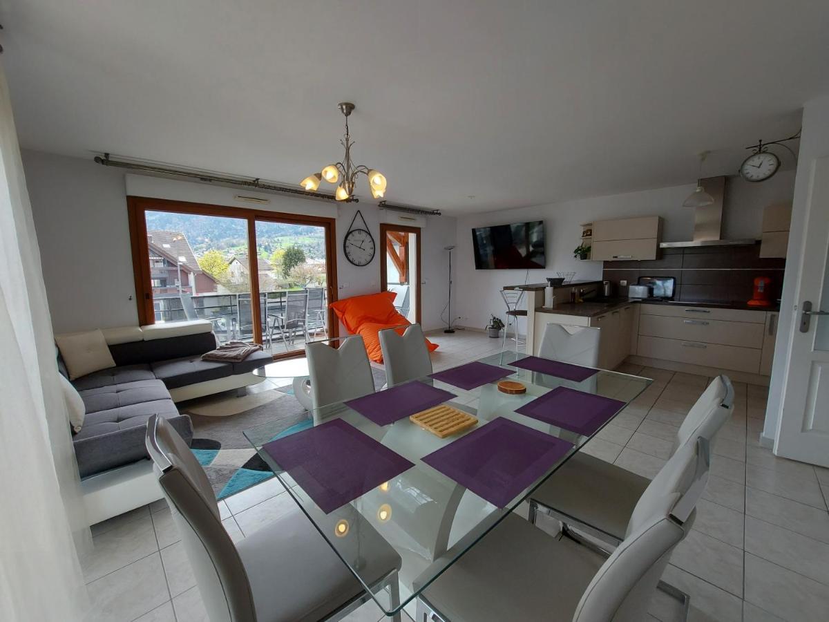 Au Coeur De St Jorioz, Spacieux Appartement Avec Terrasse Et Vue Montagne. Saint-Jorioz Buitenkant foto