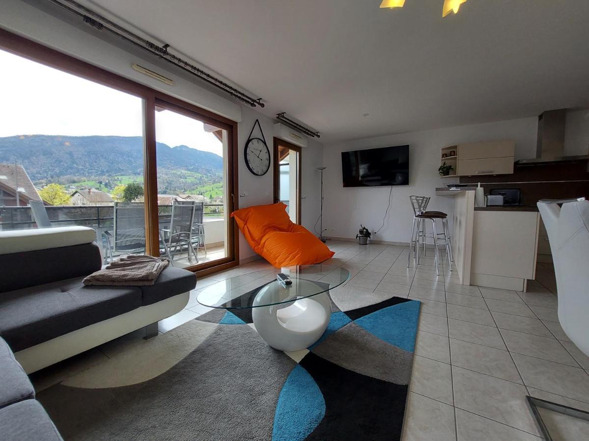 Au Coeur De St Jorioz, Spacieux Appartement Avec Terrasse Et Vue Montagne. Saint-Jorioz Buitenkant foto